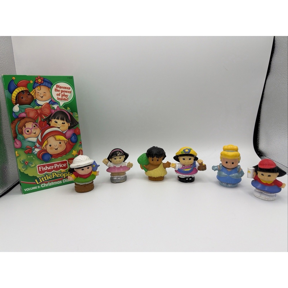 Vintage Fisher Price Little People Lot + Christmas VHS Tape